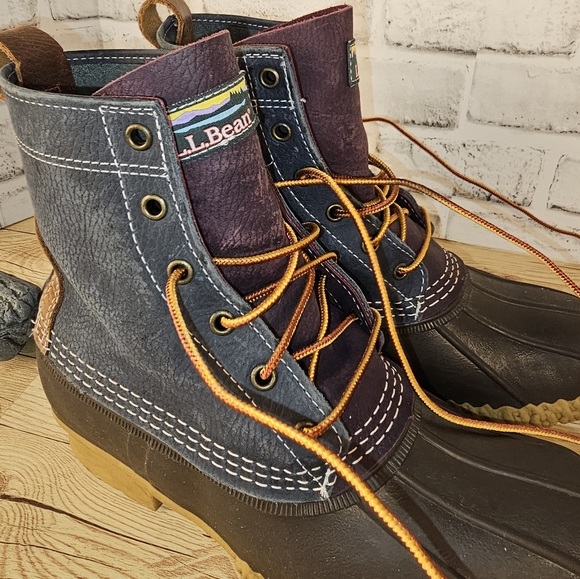 Womens Colorblock Bean Boot Limited Edition 8" - Picture 8 of 9